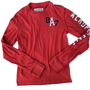 Aeropostale Y2K Long Sleeve Spellout Slightly Distressed Tee Shirt SZ.XS